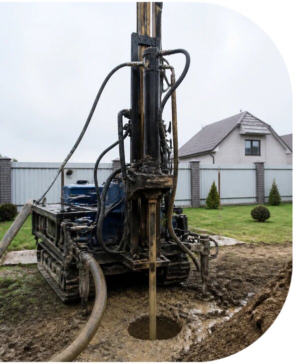 Бурение скважины малогабаритной установкой в Электростали
